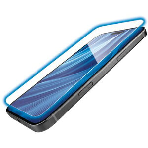 �y���[���֑Ή��z�G���R���iELECOM�j�@iPhone16Plus�^15Plus�p�K���X�t�B�����@�S�����@0�D21mm�@�������@�u���[���C�g�J�b�g�@�y�i�ԁFPM-A24BFLGOBL�z