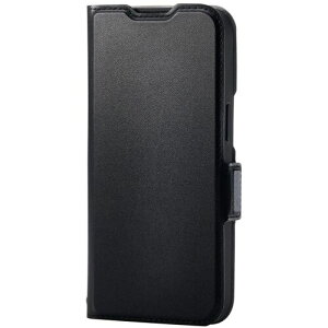 �y���[���֑Ή��z�G���R���iELECOM�j�@���U�[�P�[�X�@iPhone�@16e�p�@�蒠�^�@�ϏՌ��@�X�e�b�`�@�J�[�h���[�[���@�u���b�N�@�y�i�ԁFPM-A25SPLFY3BK�z