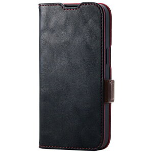 �y���[���֑Ή��z�G���R���iELECOM�j�@���U�[�P�[�X�@iPhone�@16e�p�@�蒠�^�@�ϏՌ��@���Εt���@�X�e�b�`�@�u���b�N�@�y�i�ԁFPM-A25SPLFYBK�z