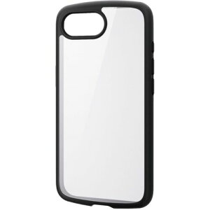 �y���[���֑Ή��z�G���R���iELECOM�j�@�^�t�X�������C�g�P�[�X�@iPhone�@16e�p�@�t���[���@�w�ʃN���A�@�X�g���b�v�V�[�g�t�@�u���b�N�@�y�i�ԁFPM-A25STSLFCBK�z