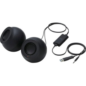 �G���R���iELECOM�j�@PC�p2�D0ch�X�s�[�J�[�@Stina�@4�D4W�@USB�ڑ��@���a3�D5mm�@�u���b�N�@�y�i�ԁFSP-P10CUBK�z