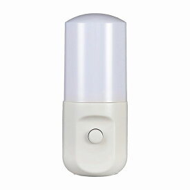 【在庫処分】朝日電器（ELPA）　LEDナイトライト スイッチ式 ホワイト　【品番：PM-LSW1（W）】