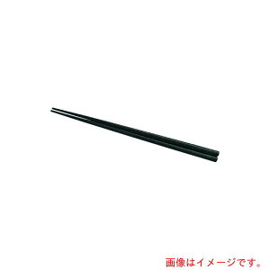 【メール便対応】遠藤商事(TKG) 福井クラフト PBT四角木目箸(10膳入)黒 19.5cm 90021360 【品番:RHSC903】