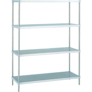 【別途送料あり】エレクター ERECTA スーパーシリーズ・304パンチングソリッドシェルフ 間口1518mm×奥行460mm×高さ1384mm(PS) DB付 4段 【品番:MSS1520PSPS1390W4】□