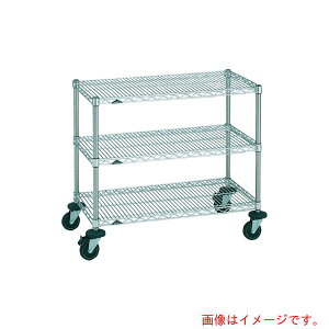 エレクター ERECTA ステンレスエレクターカート ミニカート 間口758mm×奥行613mm×高さ923mm 3段 【品番:NSMCE】□