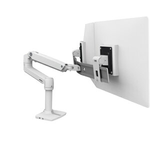 ergotron�@�G���S�g�����W���p���@LX�@�f���A���@�_�C���N�g�@���j�^�[�A�[���@���^�@�z���C�g�@2��ʁ@25�C���`�i1�D8�`10kg�j�܂Ł@VESA�K�i�Ή��@�y�i�ԁF45-489-216�z