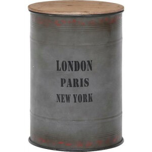 不二貿易(FBC) ブリキドラムカン 直径58xH82cm 【品番:26171】