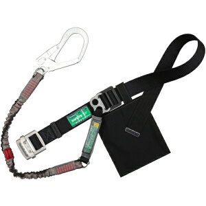 藤井電工 TSUYORON 胴ベルト型墜落制止用器具(伸縮タイプ)ノビロン(SL) 黒 Mサイズ ベルト幅50MM×長さ1200MM 【品番:TBNV593BLKSLMBP】