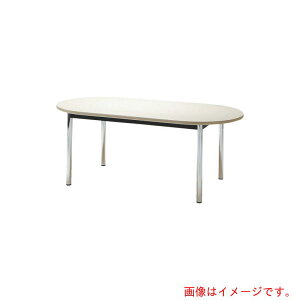 �y�ʓr��������z����H�Ɓ@TOKIO�@�~�[�e�B���O�e�[�u���@�ȉ~�^�@1800×750mm�@�`�[�N�@�`�[�N�@�y�i�ԁFTC-1875R�z