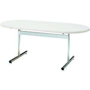 �y�ʓr��������z����H�Ɓ@TOKIO�@�~�[�e�B���O�e�[�u���@�ȉ~�^�@1800X750�@�z���C�g�@�y�i�ԁFTT-1875RS WH�z