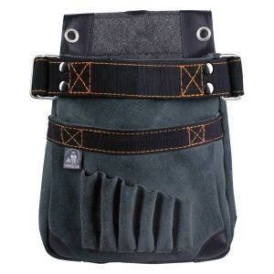 ふくろ倶楽部 伝説PLUS 釘腰袋 中 黒 【品番:HB-553K】