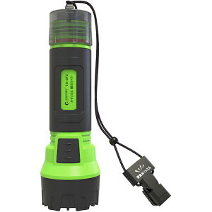 グリーンクロス LED懐中電灯 2000LM 充電式 ホイッスル付き 軽量タイプ ED−8FZ 【品番:6300031448】