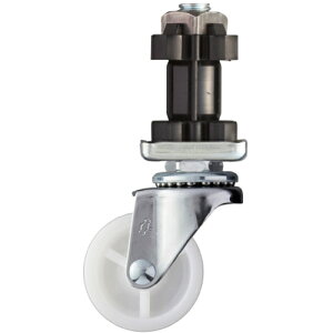 ハンマーキャスター パイプ差込み旋回式ナイロン車輪 40mm 角32用 【品番:4205EN-N40】