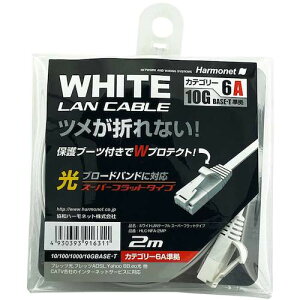 �y�ʓr��������z���a�n�[���l�b�g�iKYOWA�j�@Harmonet�@LAN�P�[�u���@�X�[�p�[�t���b�g�^�C�v�@Cat6A�����@�y�i�ԁFHLC-NFA-2MP�z