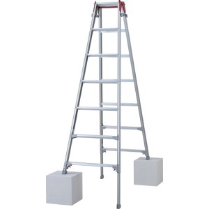 【別途送料あり】長谷川工業(Hasegawa) 脚部伸縮式アルミはしご兼用脚立 ワンタッチバー RYZ型 7段(10889) 【品番:RYZ-21D】