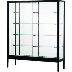 【別途送料あり】ハヤノ産業（hayano）　フォルティッシュ　ハイケース　マットブラック　プッシュ錠付　1200×600　【品番：R12602B-P】