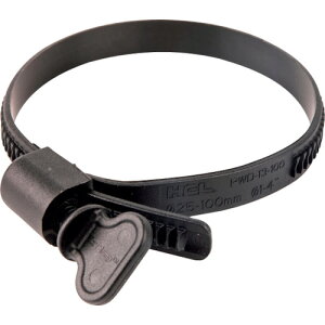 HCL Fasteners�@�������z�[�X�o���h�@Ezyclamp�@����߃^�C�v�@���t�a25�D0�`100�D0mm�@�i�C����12�@�y�i�ԁFPWD-13-100-WG-PA12-BK�z