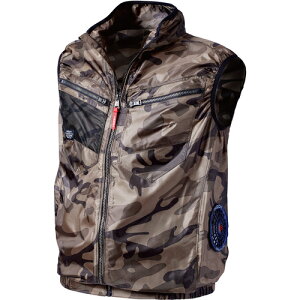 村上被服 快適ウェア サイドファンベスト 8L ミリタリー 【品番:V7719-8L-95】