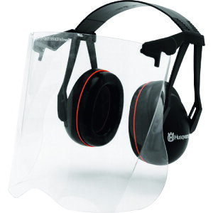 ハスクバーナ・ゼノア(Husqvarna) 造園用イヤマフ(透明バイザー付き) 【品番:H505665360S】□