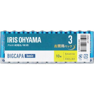 �y�݌ɏ����z�y���[���֑Ή��z�A�C���X�I�[���}�@IRIS�@102743�@���d�r�@BIGCAPA�@basic�@�P3�`10�{�p�b�N�@�y�i�ԁFLR6BB/10P�z