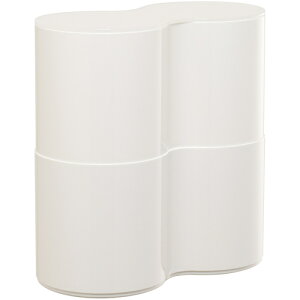 伊勢藤(iSETO) トイレットペーパーBOX PISE(ピセ)2段ホワイト 【品番:I-521-2】