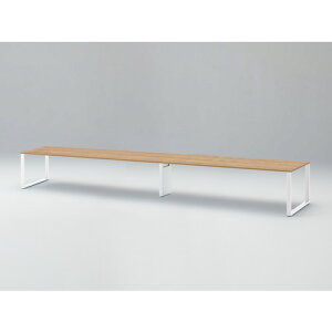 【別途送料あり】イトーキ(ITOKI) ノットワーク タッチダウンテーブル両面D1100 天板トリニティオークライト・脚ホワイト 【品番:JWL-481GES-WD】