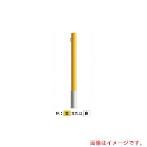 カネソウ(KANESO) 車止め スチール製 焼付塗装 脱着式 蓋なし Eシリーズ 【品番:EC0685RE-DO(W)】