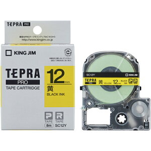 �y���[���֑Ή��z�L���O�W���iKING JIM�j�@�y�����z�u�e�v���vPRO�e�[�v�@12mm�@�����x���^�������@����8m�@�y�i�ԁFSC12Y�z