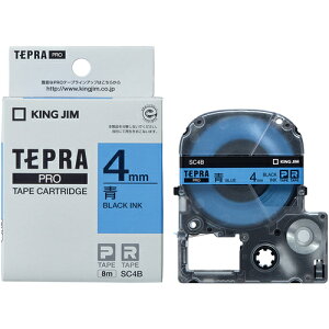 �y���[���֑Ή��z�L���O�W���iKING JIM�j�@�y�����z�u�e�v���vPRO�e�[�v�@4mm�@���x���^�������@����8m�@�y�i�ԁFSC4B�z