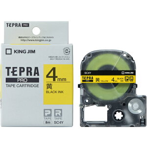 �y���[���֑Ή��z�L���O�W���iKING JIM�j�@�y�����z�u�e�v���vPRO�e�[�v�@4mm�@�����x���^�������@����8m�@�y�i�ԁFSC4Y�z