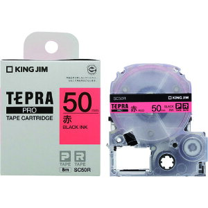 �L���O�W���iKING JIM�j�@�y�����z�u�e�v���vPRO�e�[�v�@50mm�@�ԃ��x���^�������@����8m�@�y�i�ԁFSC50R�z