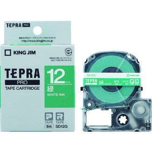 �y���[���֑Ή��z�L���O�W���iKING JIM�j�@�y�����z�u�e�v���vPRO�e�[�v�@12mm�@�΃��x���^�������@����8m�@�y�i�ԁFSD12G�z