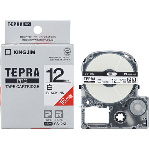 �y���[���֑Ή��z�L���O�W���iKING JIM�j�@�y�����z�u�e�v���vPRO�e�[�v�@12mm�@�����x���^�������@�����O�^�C�v�@����16m�@�y�i�ԁFSS12KL�z