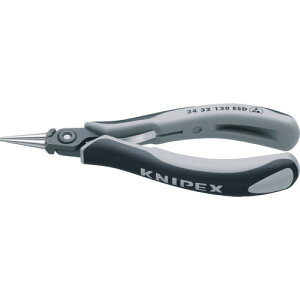 KNIPEX ESD精密用プライヤー 丸 135mm 【品番:3432-130ESD】