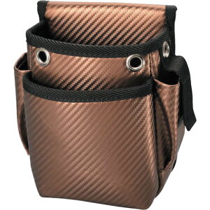 コヅチ(KOZUCHI) 小型腰袋2段 ブラウン 【品番:WT-10BR】