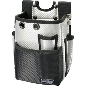 コヅチ(KOZUCHI) 腰袋2段 シルバー 【品番:WT-11SV】