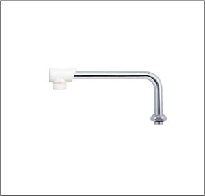 KVK 樹脂キャップ付横形自在パイプ13(1/2)190mm 【品番:Z5217-19】