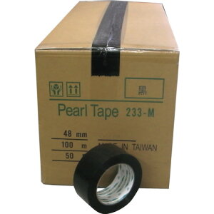 まつうら工業 カラーOPP粘着テープ 48mm×100m 黒 50巻/箱(55μ) 【品番:KS-NO.233M-BK-50P】