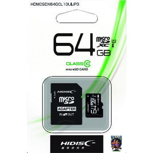 �y���[���֑Ή��z���C�������@�n�C�f�B�X�N�@�}�C�N��SD64GB�@�y�i�ԁFHDMCSDX64GCL10UIJP3�z