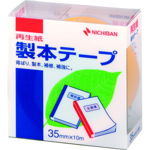 ニチバン 製本テープ BK−35 黄 35mm×10m 【品番:BK-352】