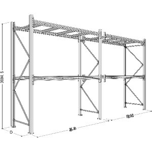 yʓrz{t@CO@pbgbN@2tonpṔ@s900×3000×LԌ2500mm@őύڗ6000kg@yiԁFP6-30X25A209-3z