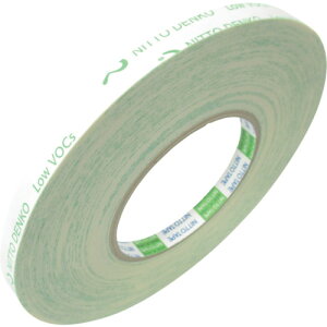 【メール便対応】日東電工 低VOC再はく離可能両面テープ No.5000E 10mm×20m ホワイト 【品番:5000E-10】