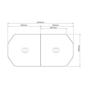 ノーリツ 取っ手付断熱ふろふた (FD-SYB1678BT-WH / SB KHH ) 【品番:KHHSH06】●