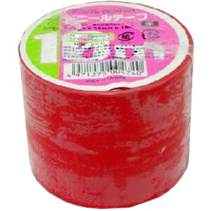 オーム電機(OHM) ビニールテープ 幅5cm×長さ10m 赤 【品番:DE5010R】□