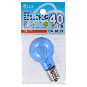�I�[���d�@�iOHM�j�@�����~�j�N���v�g���� 40�`���� PS-35 E17 �N���A LB-PS3740K-DC�@�y�i�ԁF04-6621�z