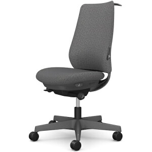 オカムラ OKAMURA ポータム,肘なし,背クッション,スタンダードタイプ,ダークグレー,ハンガー有,ランバー有,ナイロンキャスター 【品番:CF14XE FXW0】
