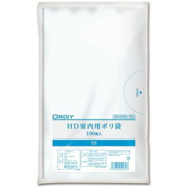オルディ（ORDiY）　HD室内用ポリ袋　SS　0．01mm　半透明　【品番：GR-HNSS-100】