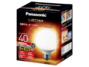 �p�i�\�j�b�N�@LED�d�� 3.6W�i�d���F�����jE26�����@�y�i�ԁFLDG4LG70W�z