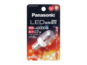 パナソニック LED装飾電球 0.7W(電球色相当) E12口金 【品番:LDT1LE12C】