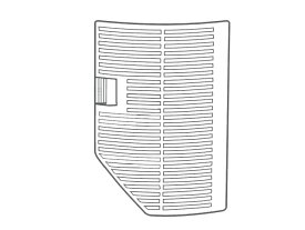 パナソニック　吸気フィルターカバー　【品番：DS609A-X48B0】